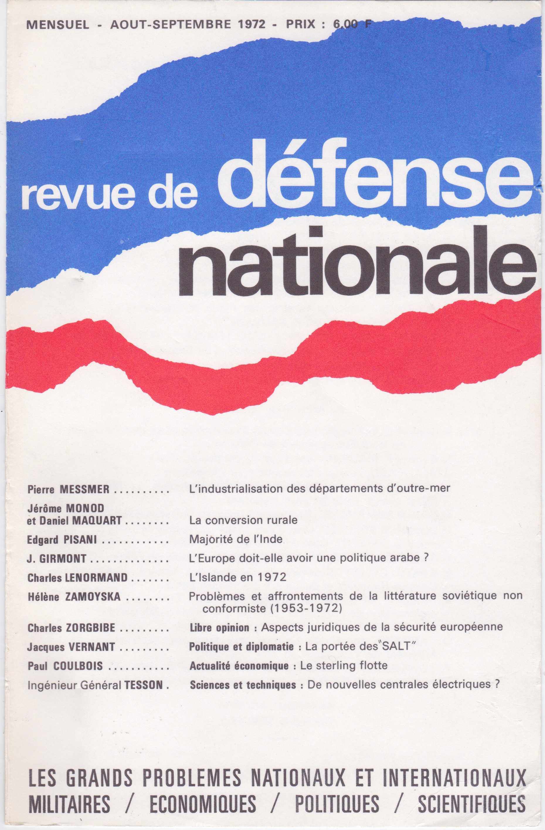 RDN n° 314, août-septembre 1972