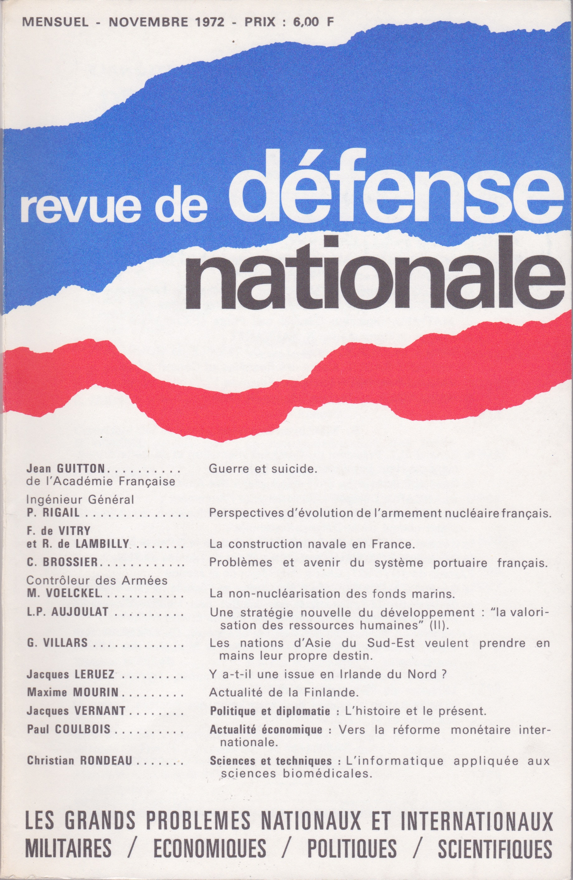 RDN n° 316, novembre 1972